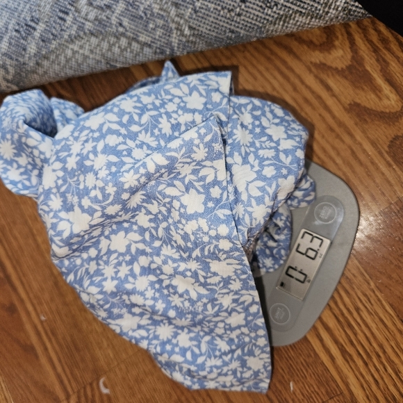 Nation LTD women's jenny floral ruffle pima cotton top blossom blue - Picture 8 of 8